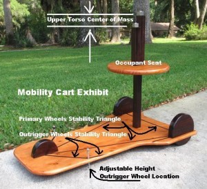 Mobility Cart Trial Exhibit with Lines of Stability